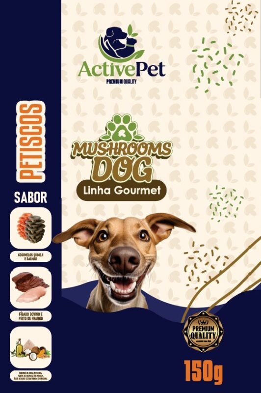 embalagem petisco premium cogumelo