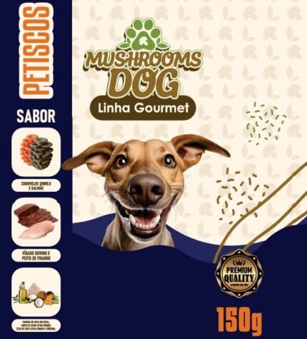 embalagem petisco premium cogumelo